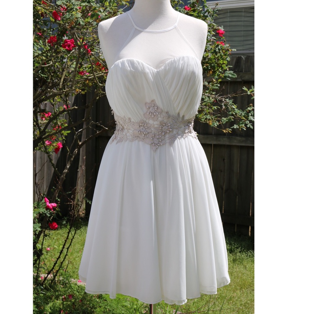 My Michelle white special Occassion cocktail dress